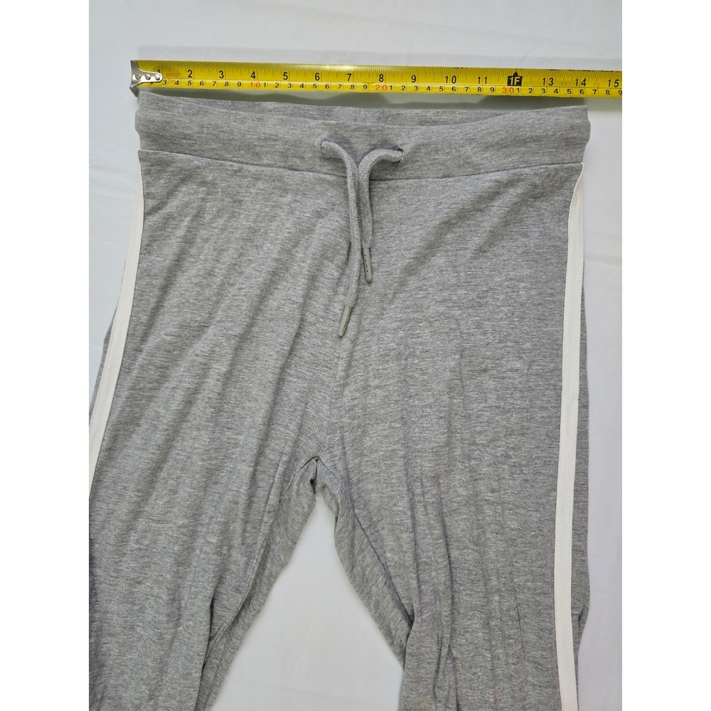 Primark Cares Womens Gray Side Stripe Jogger Sweatpants Size S Drawstring Waist - Picture 9 of 13